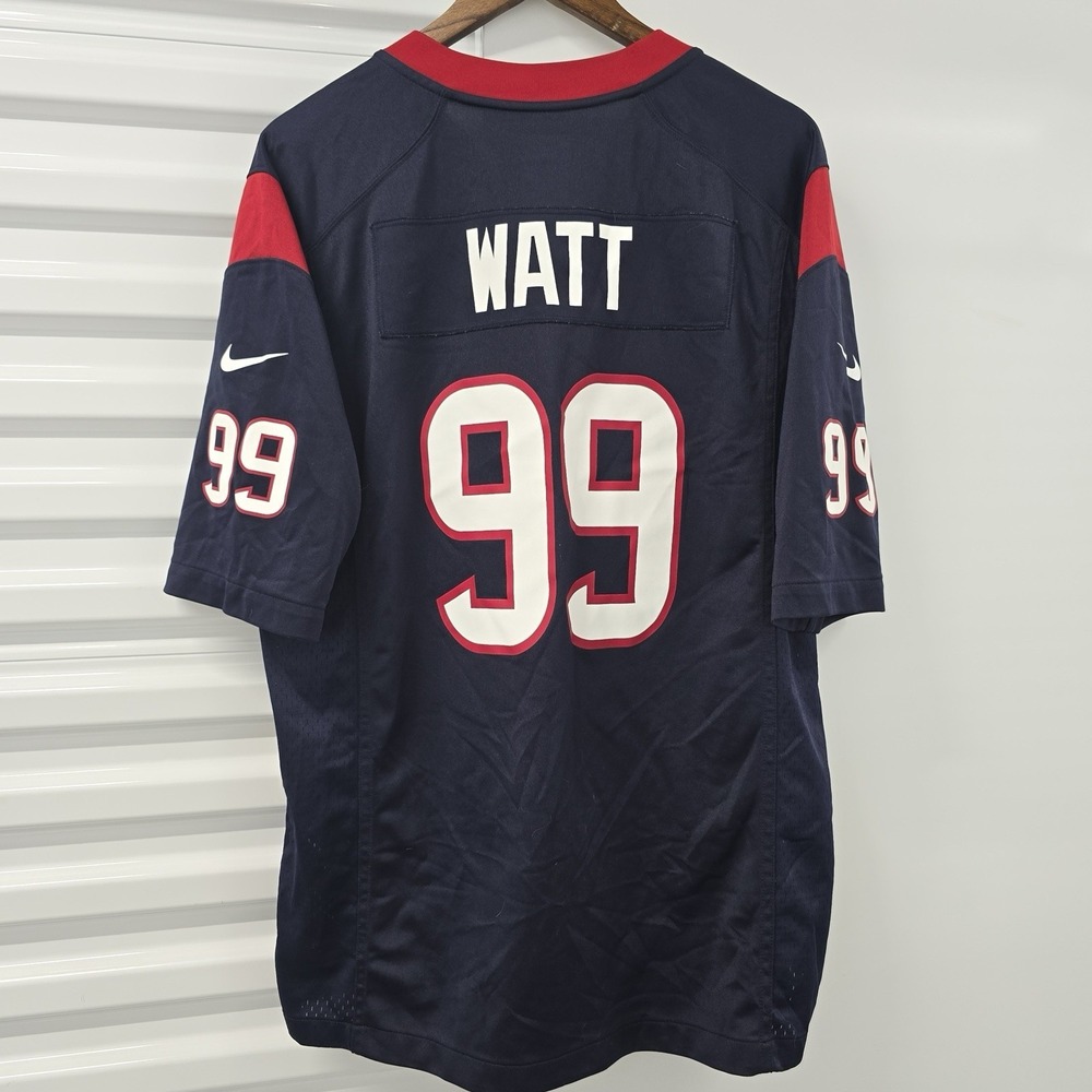 Nike J.J. Watt #99 Houston Texans On Field Jersey Mens Large Blue NFL